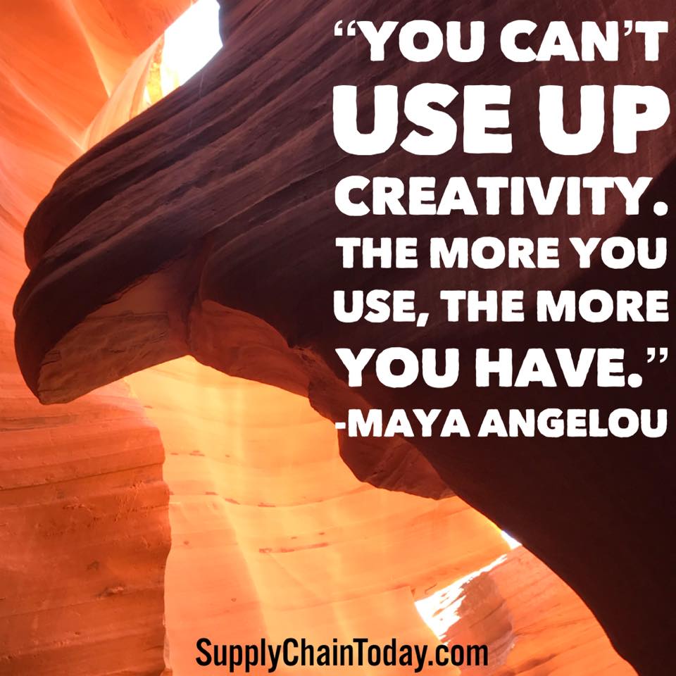 business creativity quote innovation - Supply Chain Today - Training