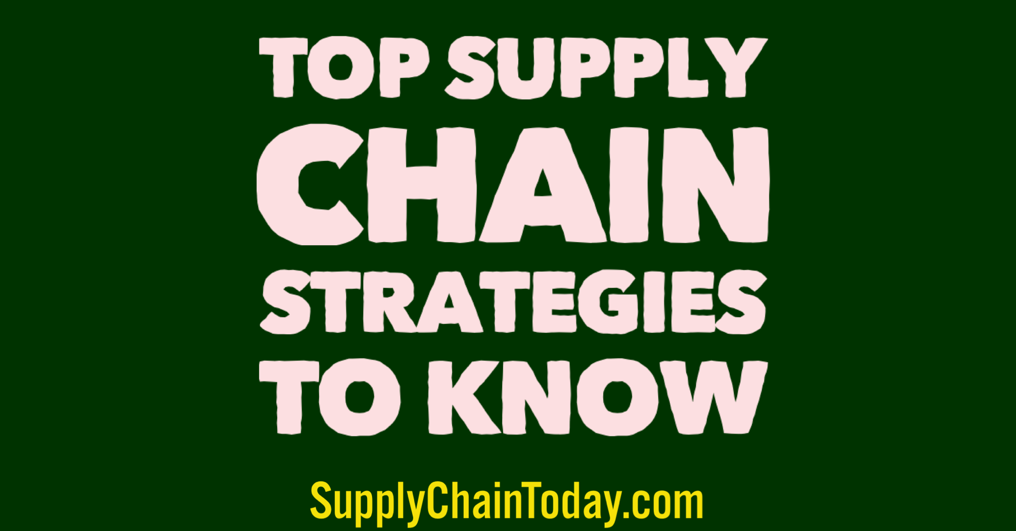 supply chain strategies