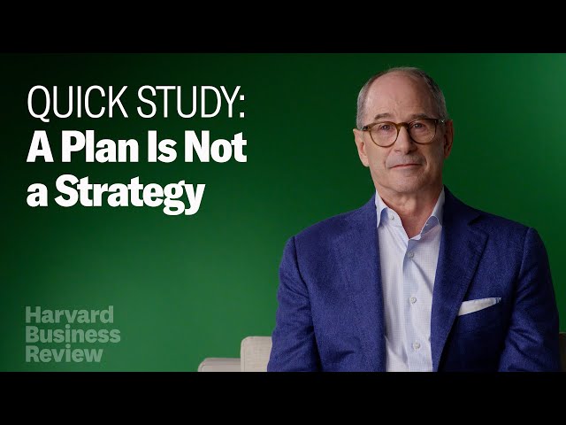 plan is not a strategy