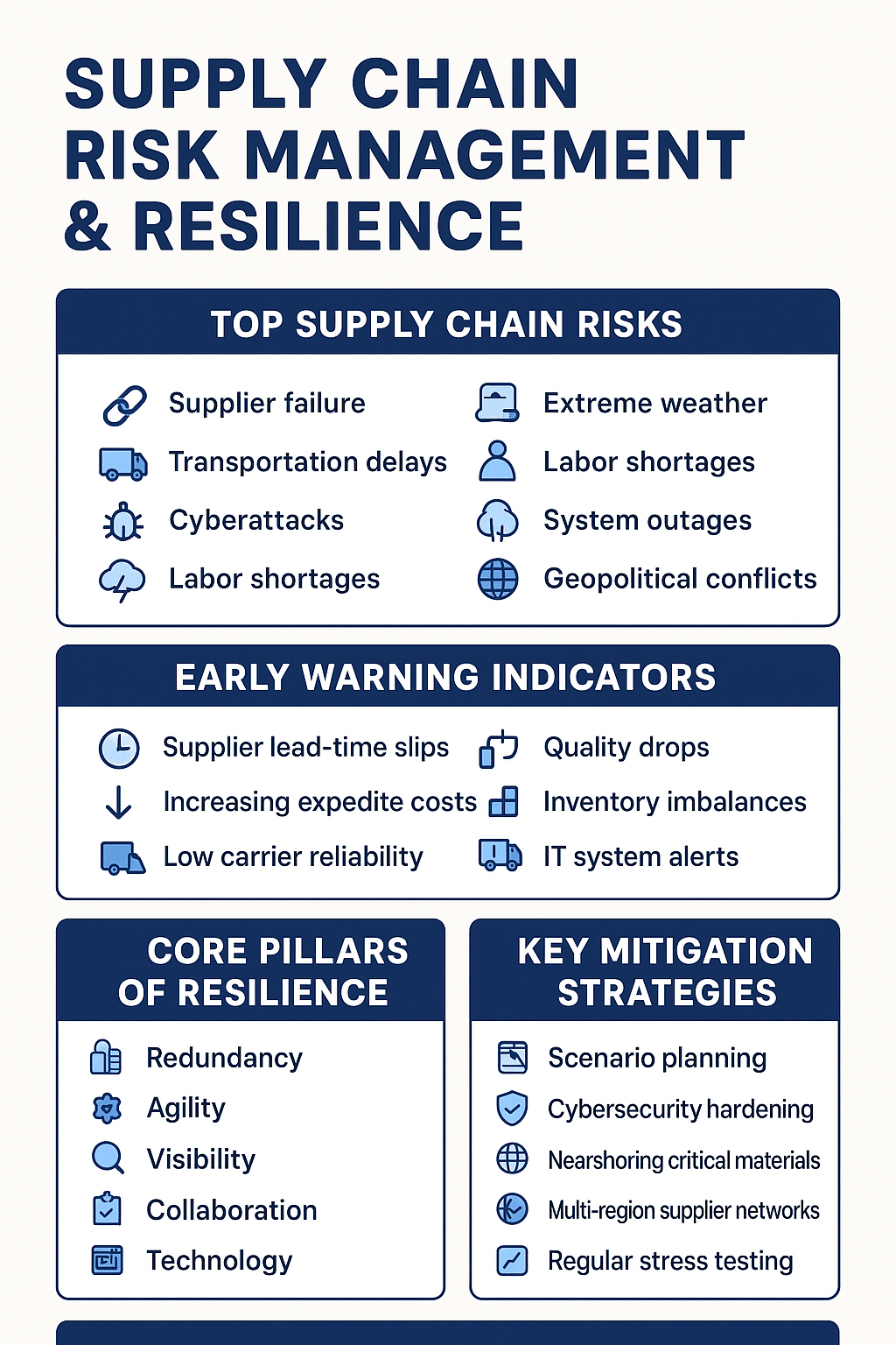 Supply Chain Risk Management & Resilience Playbook.