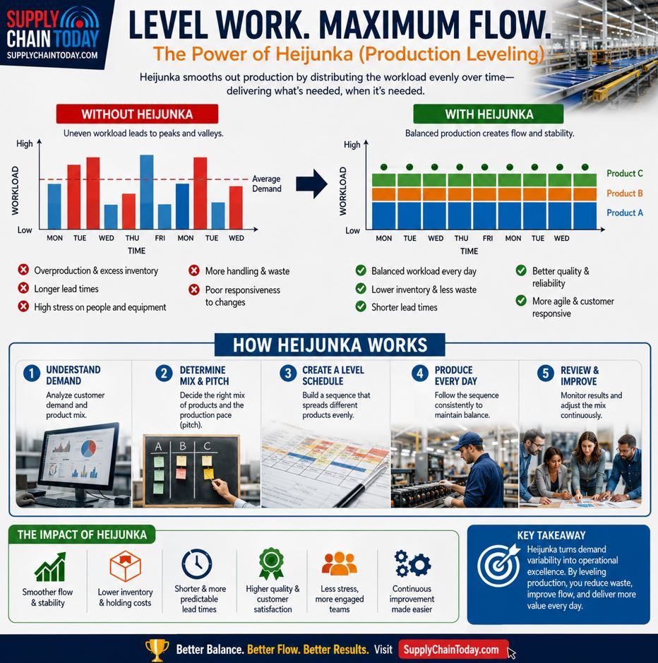 Lean Leveling Production Leveling - The Power of Heijunka for Lean Manufacturing.