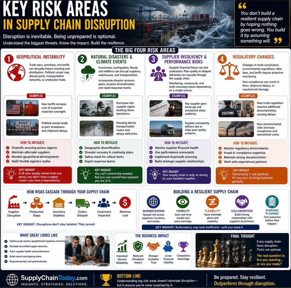 Key Risk Areas in Supply Chain Disruption: How Smart Leaders Stay Ahead.